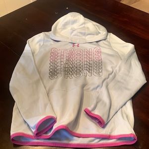 Under Armour “Strong” Girls Hooded Cold Gear Sweatshirt